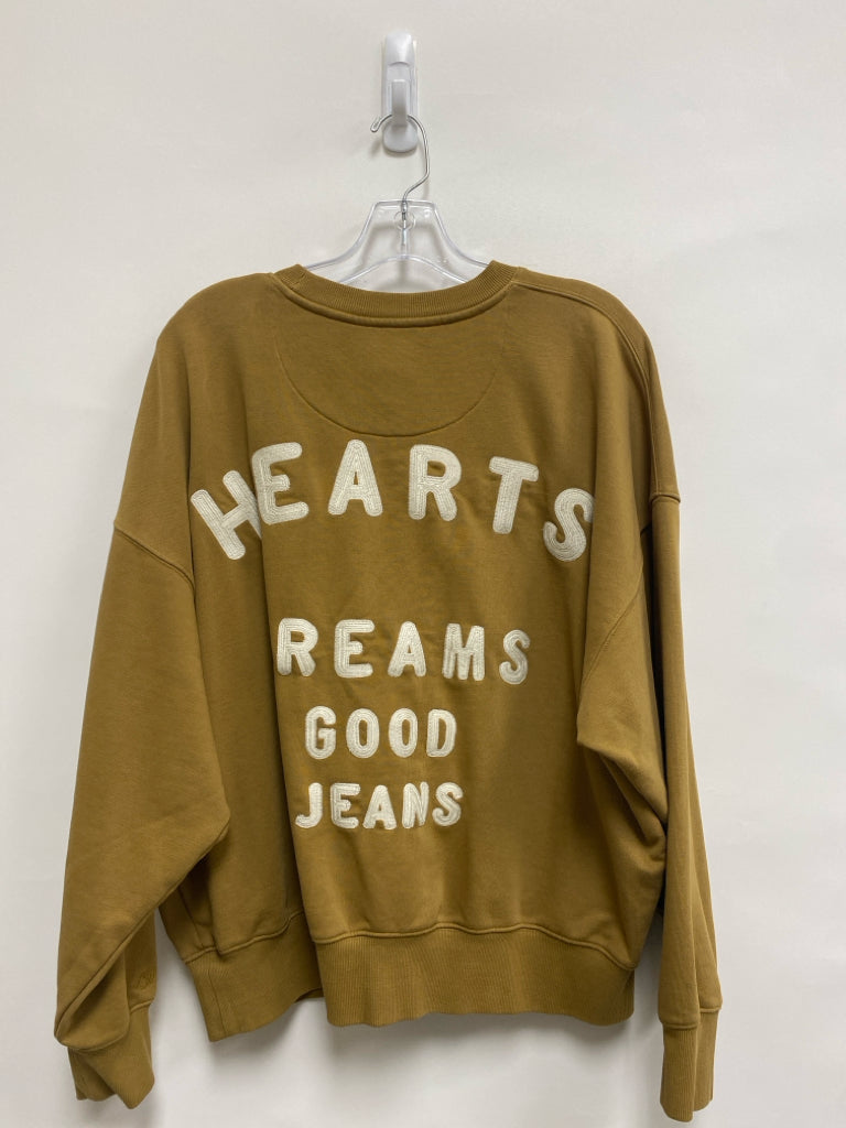 Wrangler Size S Tan Cream Applique Ladies Sweatshirt