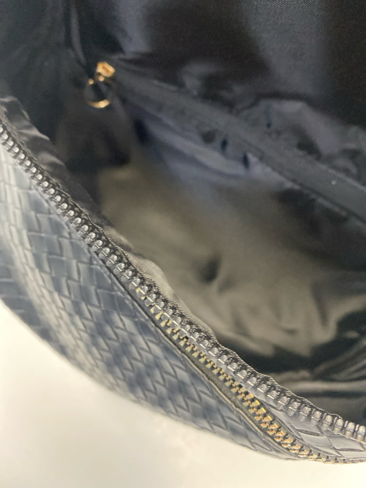 Black Woven Crossbody