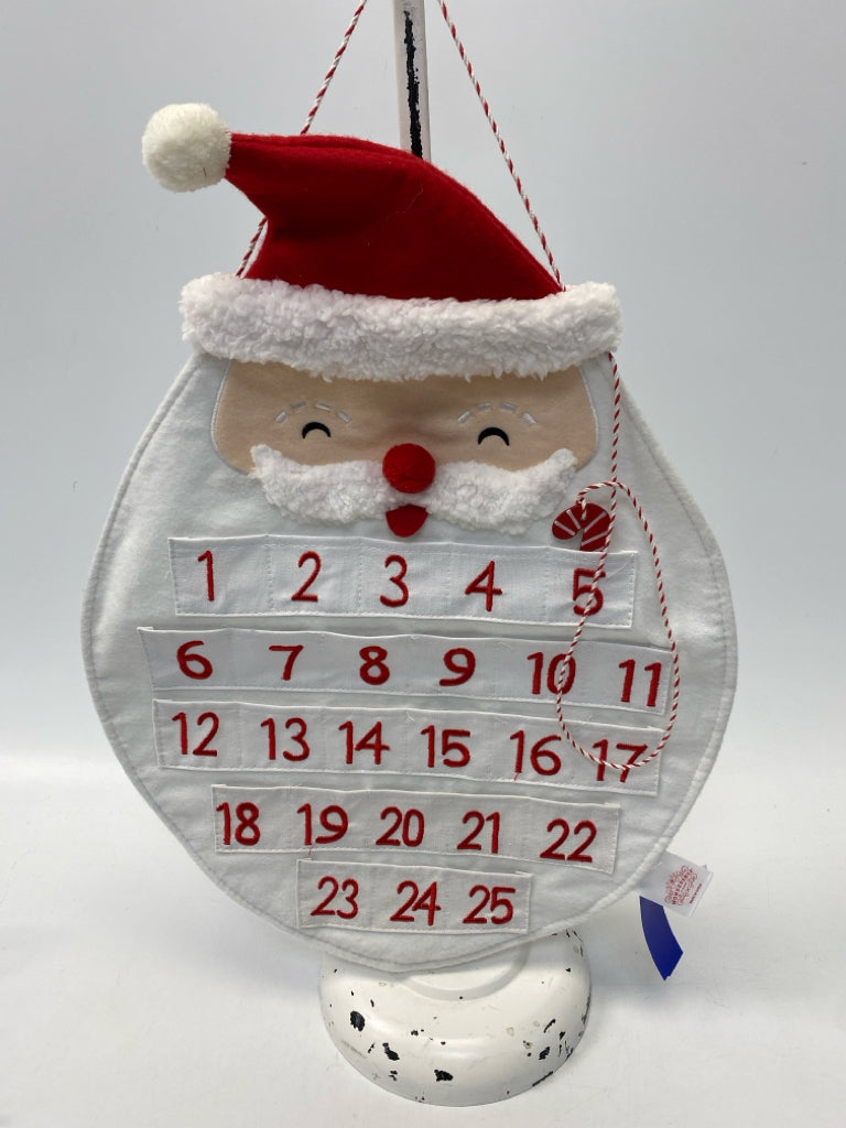 Red White Santa Fabric Christmas