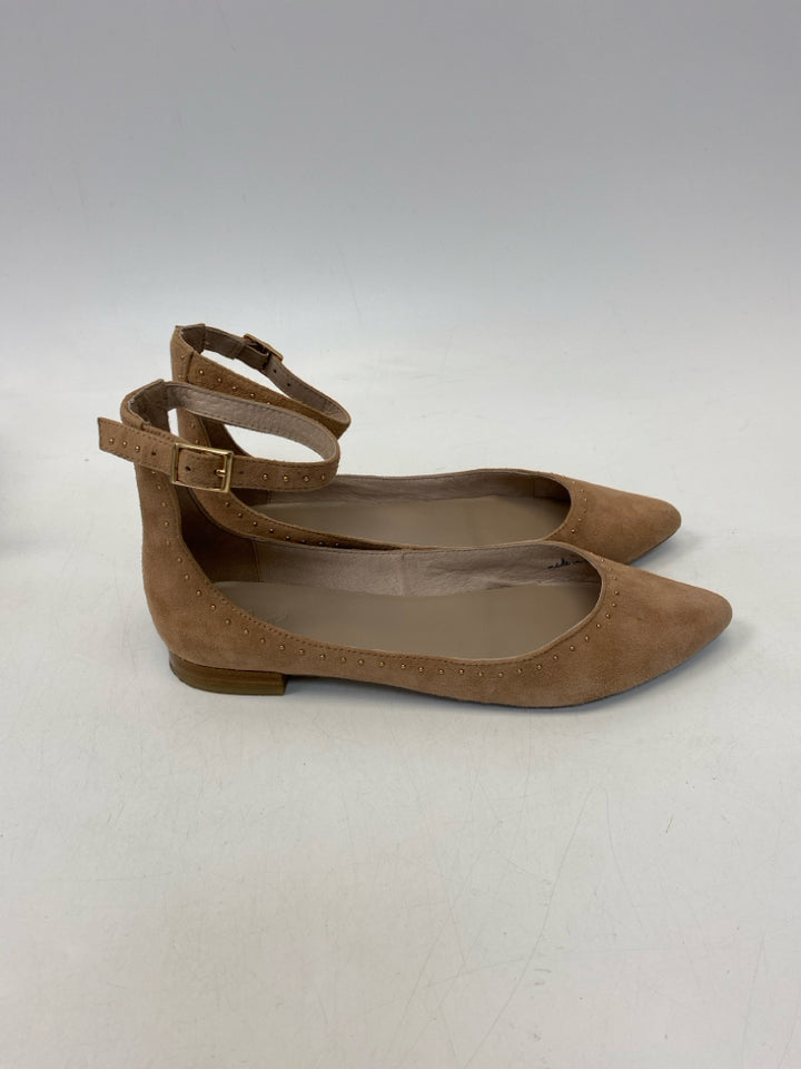 Joie EU Shoe Size 39 Brown Studded Flats
