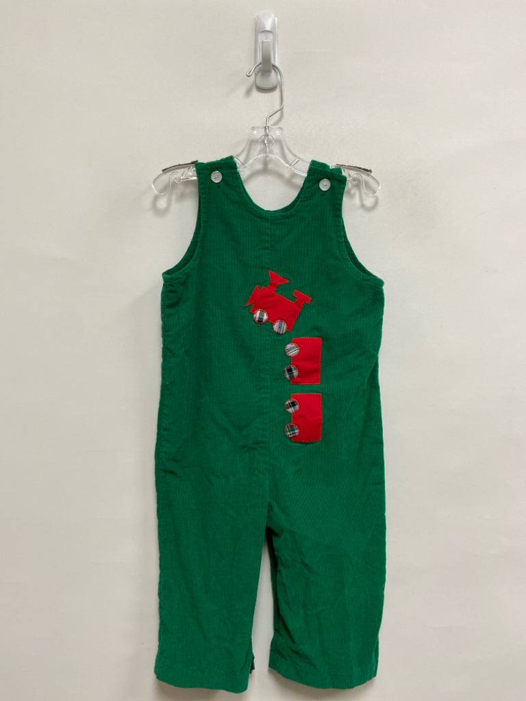 Funtasia SIZE 2T Green Red Trains Corduroy Boy&