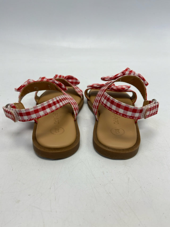 Cat &amp; Jack SIZE 9 Red White Checkered Girl&