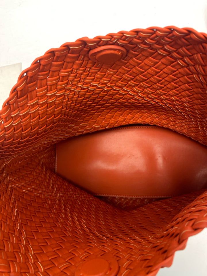 NWT Burnt Orange Woven Handbag
