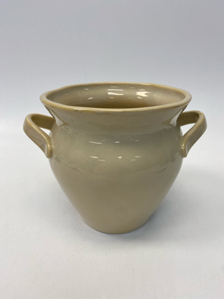 Pottery Barn Cream Ceramic Vase