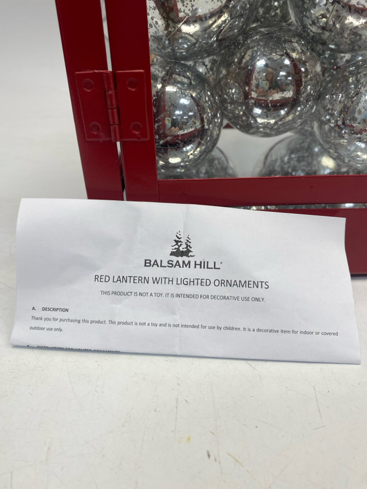 Balsam Hill Red Silver Christmas