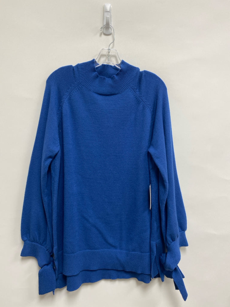 NWT ELOQUII Size 18/20 Blue Mock Neck Plus Size Sweater
