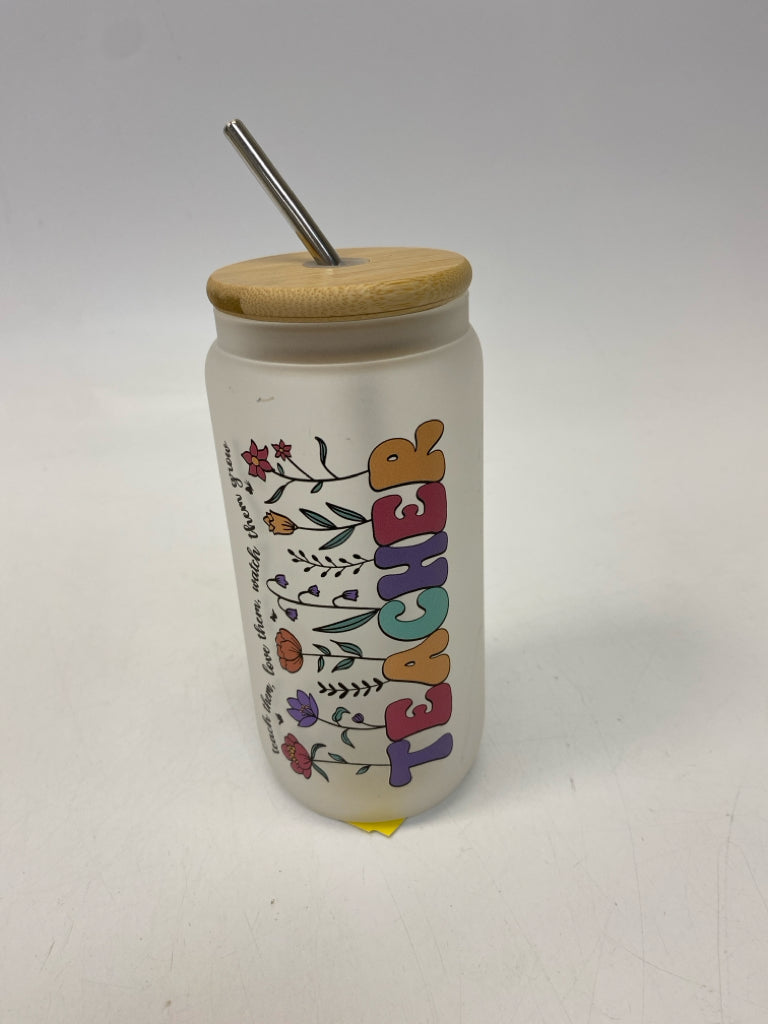 Teacher Tumbler w/Lid &amp; Straw
