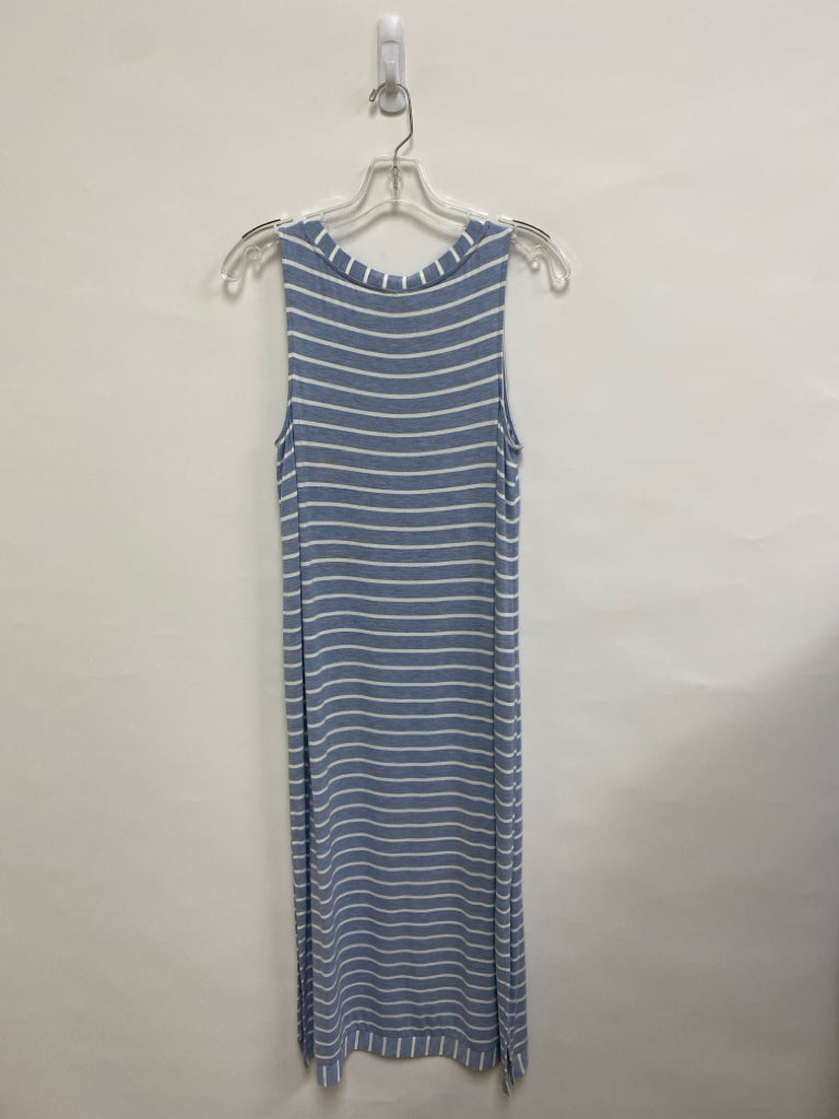NWT Soma Size S Blue White Striped Sleeveless Ladies Dress