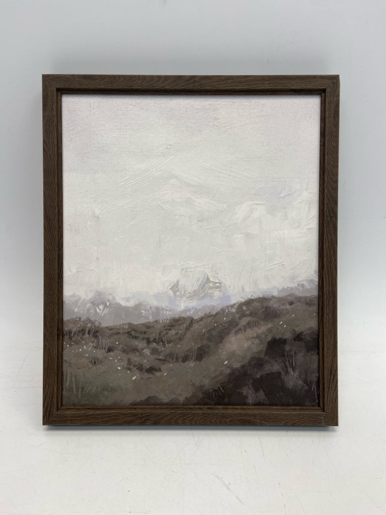 Gray White Abstract Wall Hanging