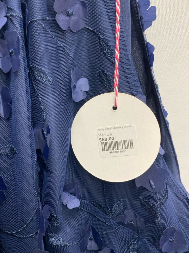NWT Umgee Size M Navy Applique Sleeveless Ladies Dress