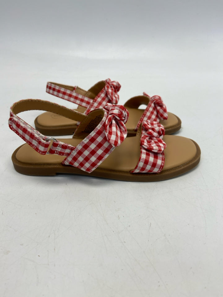 Cat &amp; Jack SIZE 9 Red White Checkered Girl&