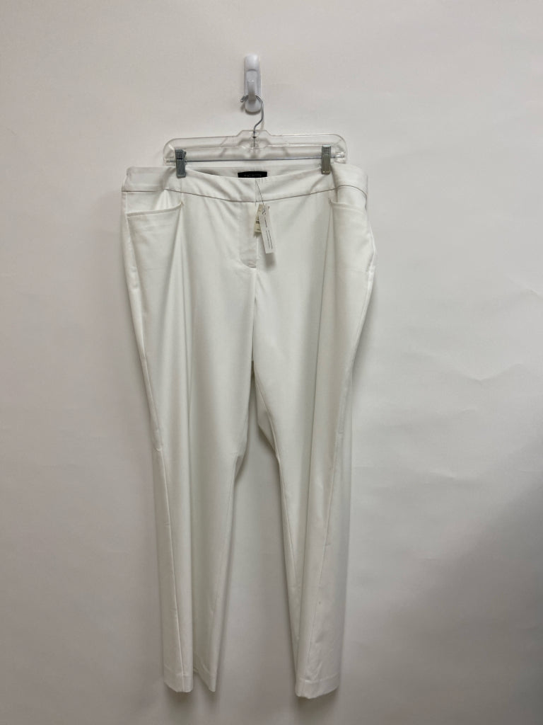 NWT Talbots  SIZE  20W White Plus Size Pants