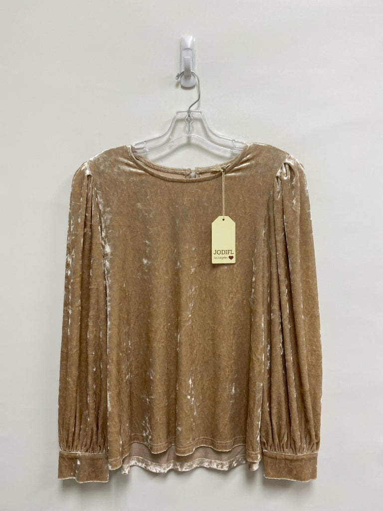 NWT Jodifl Size S Peach Velour Ladies Top