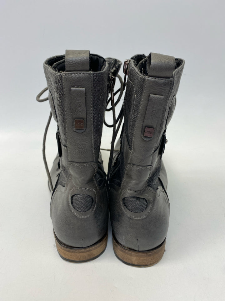 J75 Size 12 Gray Lace-Up Men&