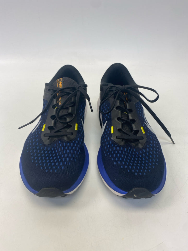 Nike US Shoe Size 10 Blue/Blk Lace-up Sneakers