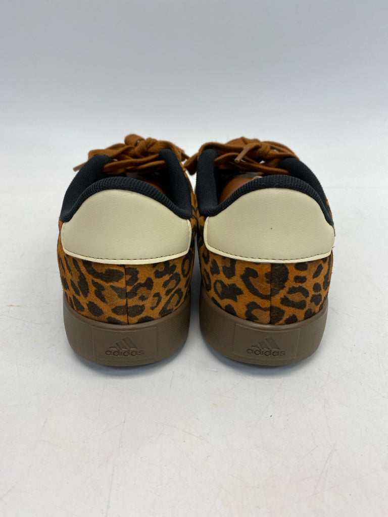 NWOT Adidas  Size 9.5 Brown Black Animal Print Sneakers