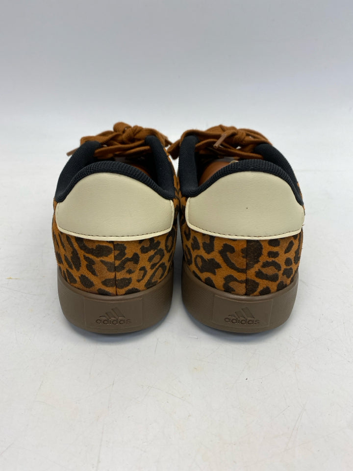 NWOT Adidas  Size 9.5 Brown Black Animal Print Sneakers