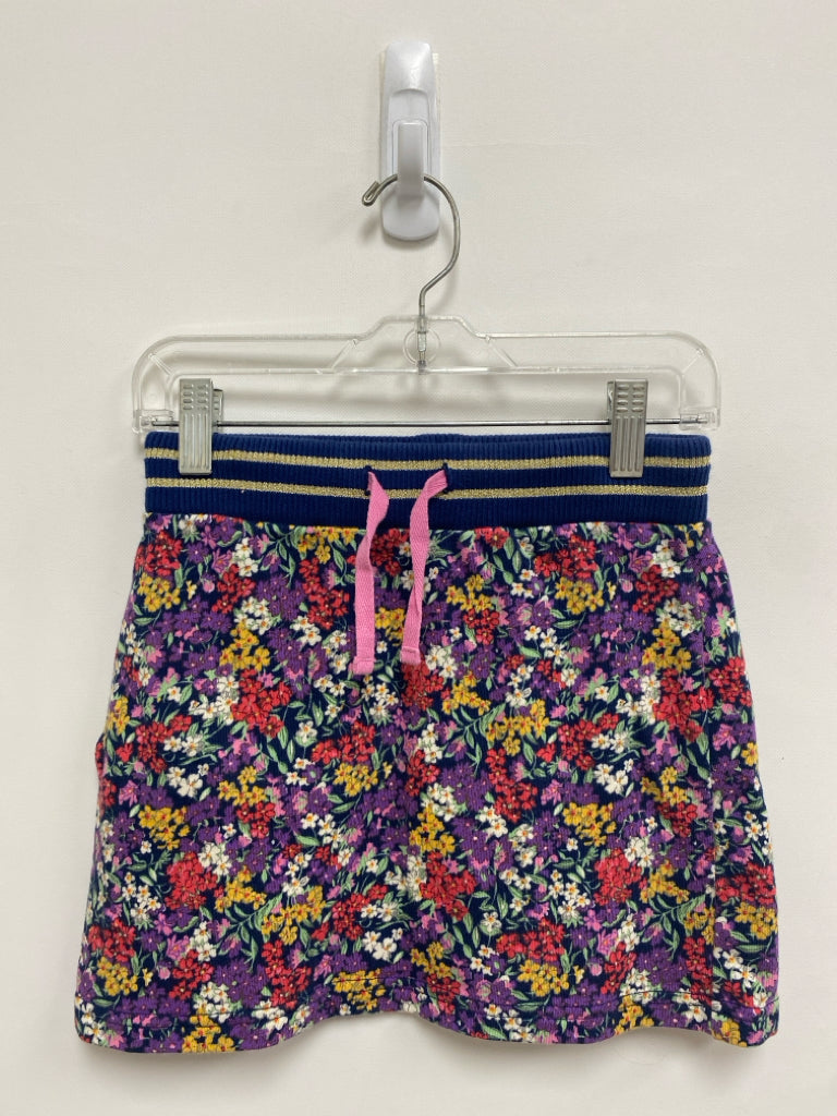 Mini Boden SIZE 8/9 Navy Purple/Multi Flowers Girl&