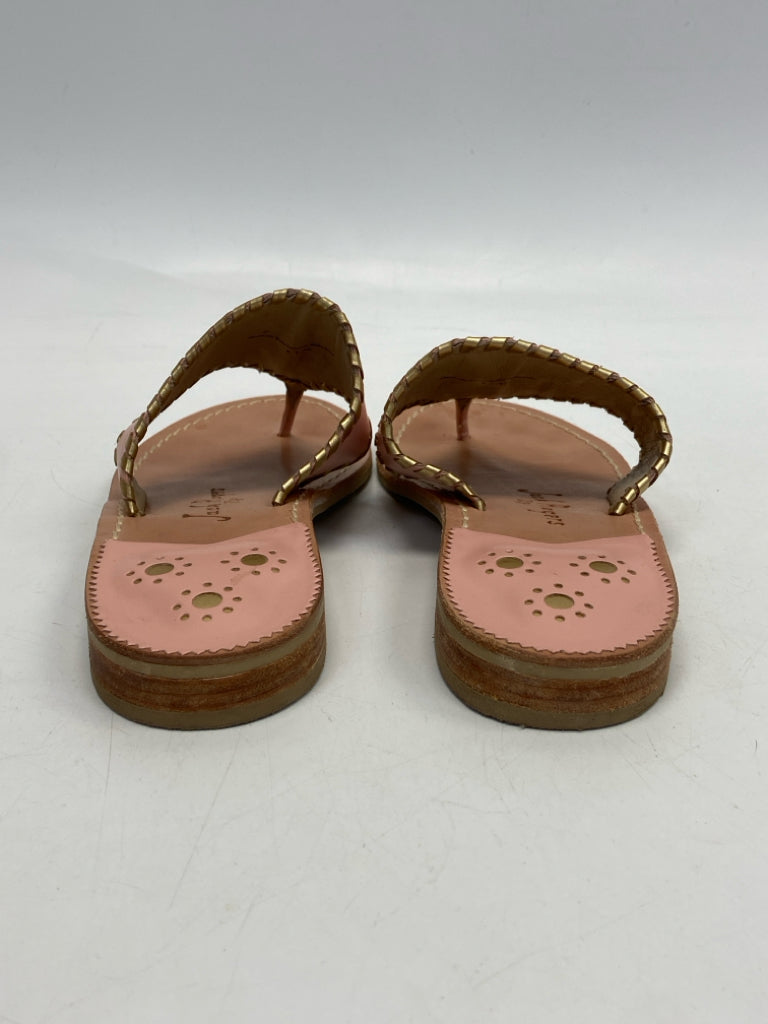 Jack Rogers  Size 9.5 Pink Gold Pineapple(s) Sandals