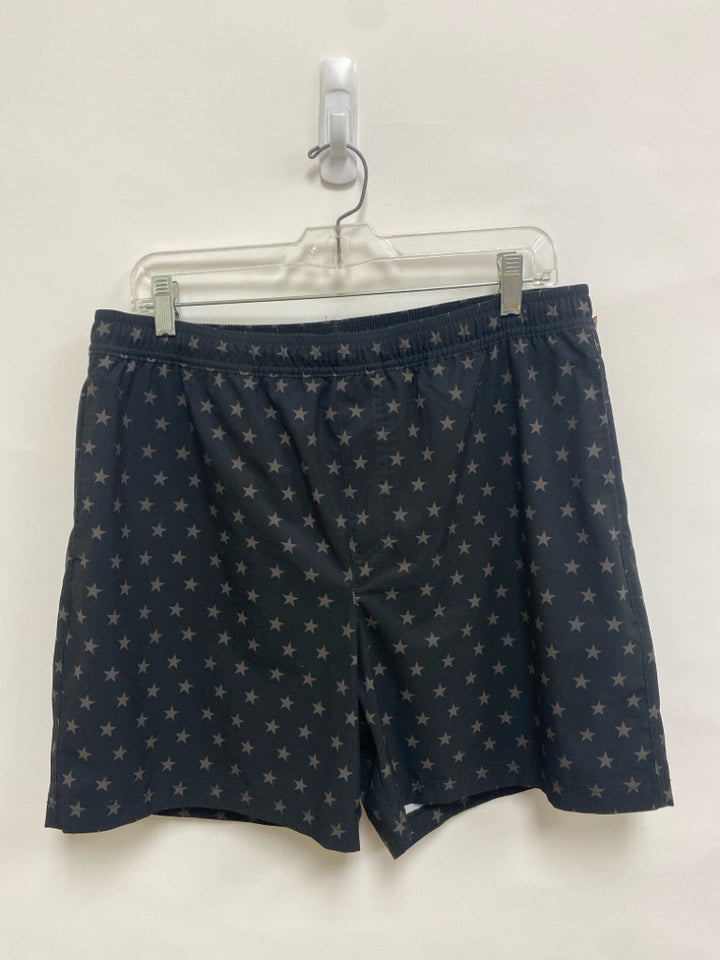 Chubbies Size XL Black Taupe Stars Men&