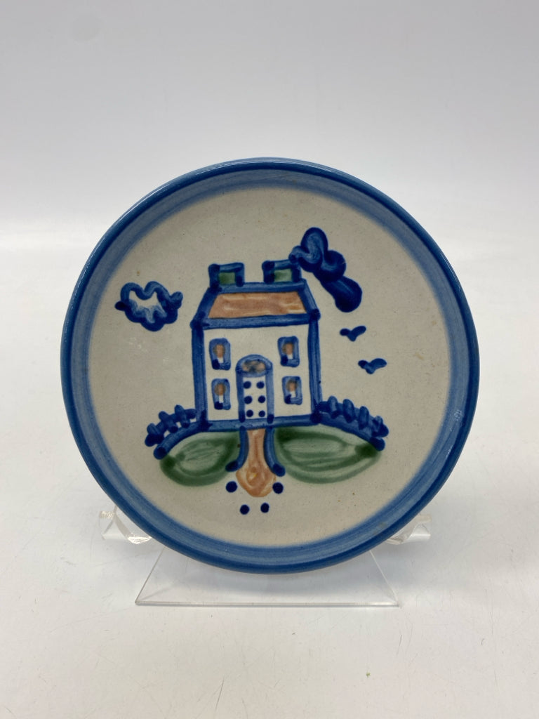 Hadley Gray Blue/Green House Plate (s)