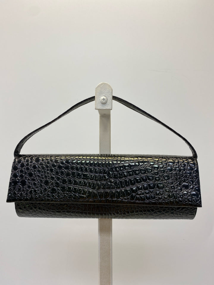 Black Embossed Handbag