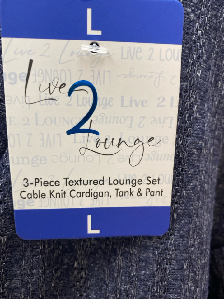 NWT Size L Navy Ladies Lounge 2 pc