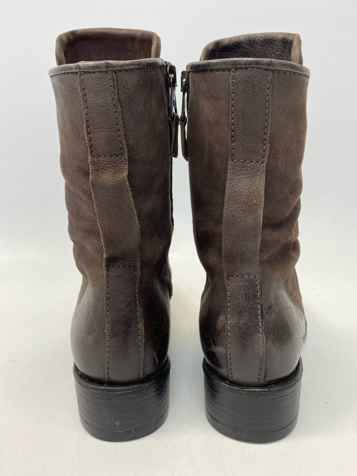 Miz Mooz EU Shoe Size 39 Brown Side Zipper Boots