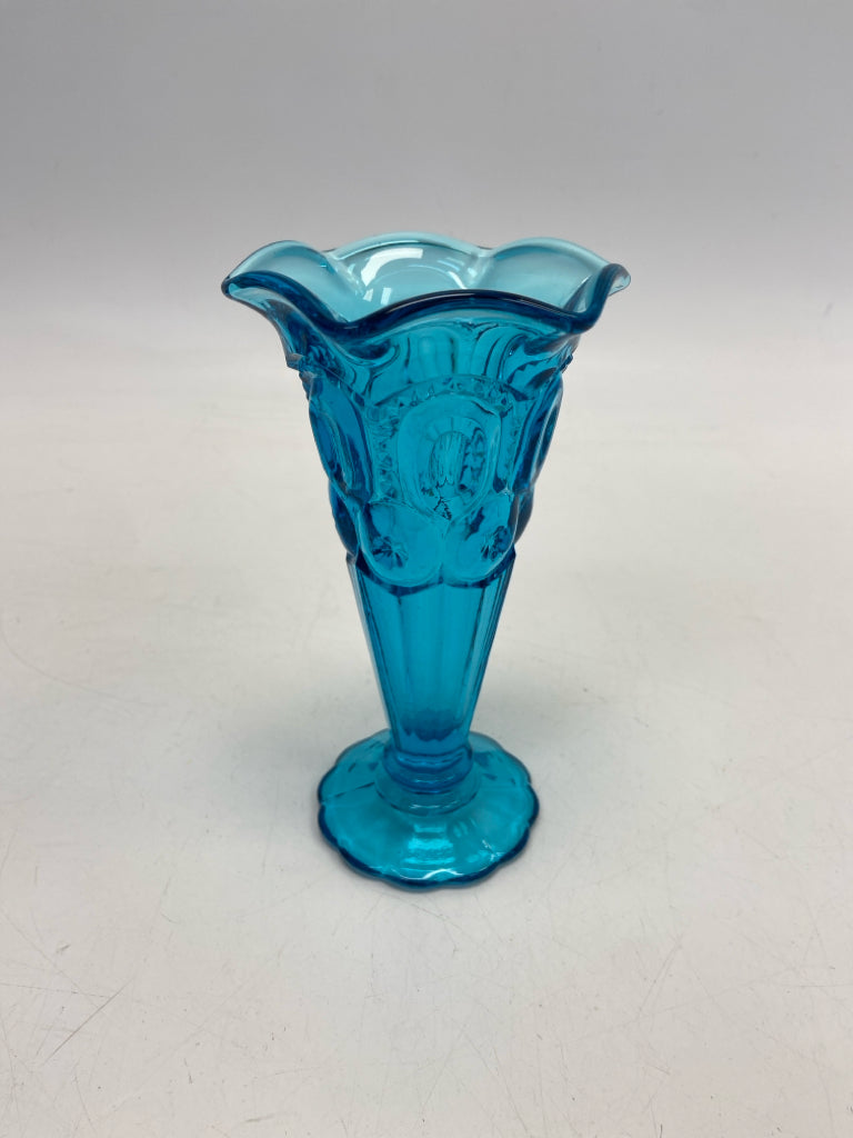 Royal Blue Moon/Stars Glass Vase