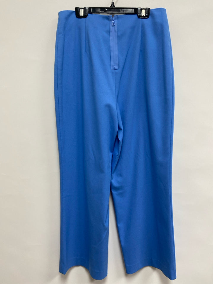 NWT Alice + Olivia Size 8 Blue Wide Leg Ladies Pants