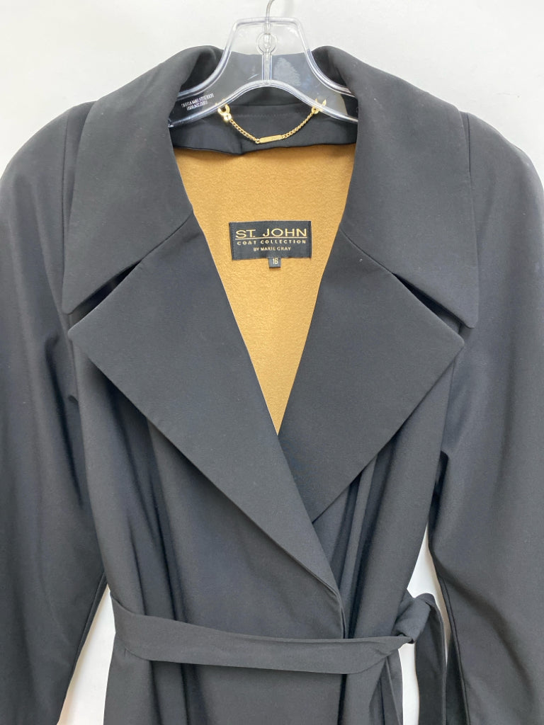 ST. JOHN Size 16 Black Plus Size Jacket