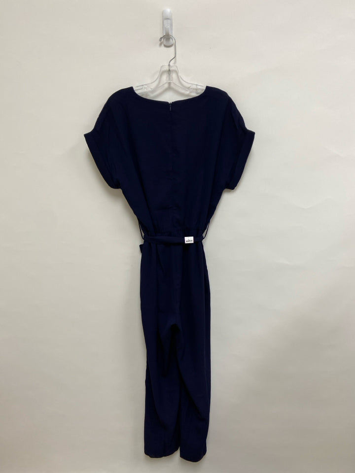 NWT AGNES &amp; DORA Size M Navy Short Sleeve Ladies Jumpsuit