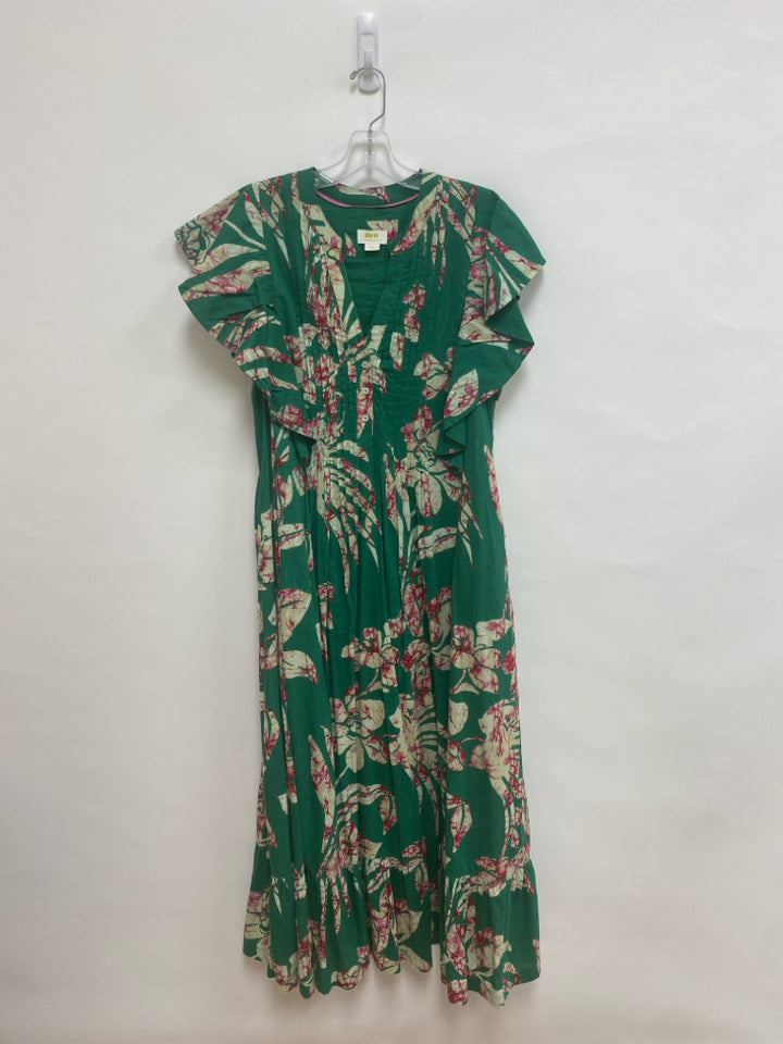 Maeve Size S Green Purple/Tan Ladies Dress