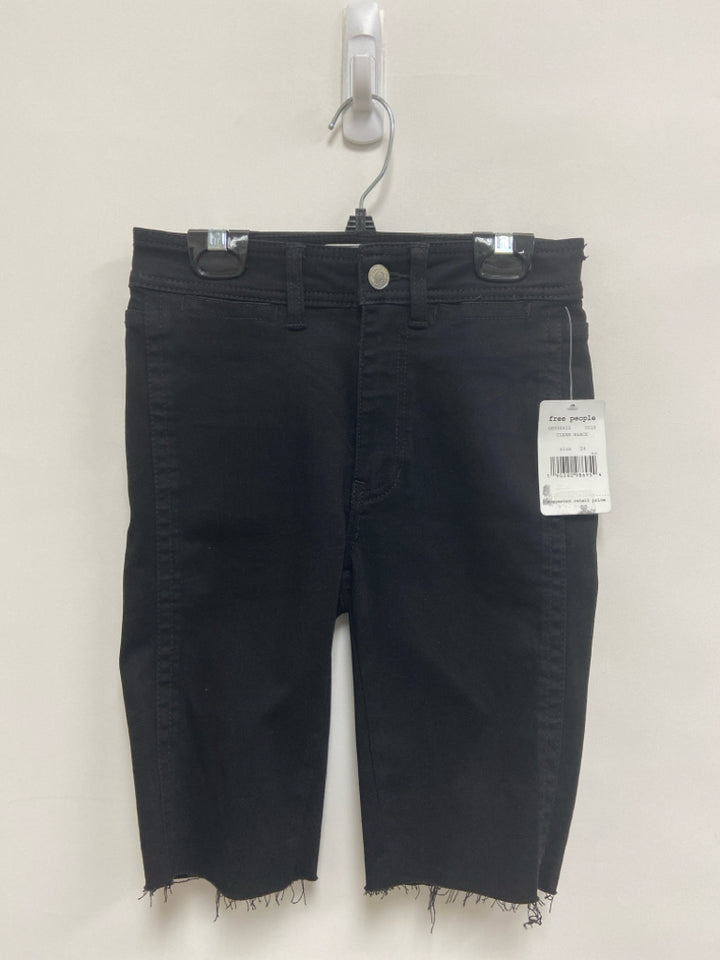 NWT Free People Size 24 Black Ladies Shorts