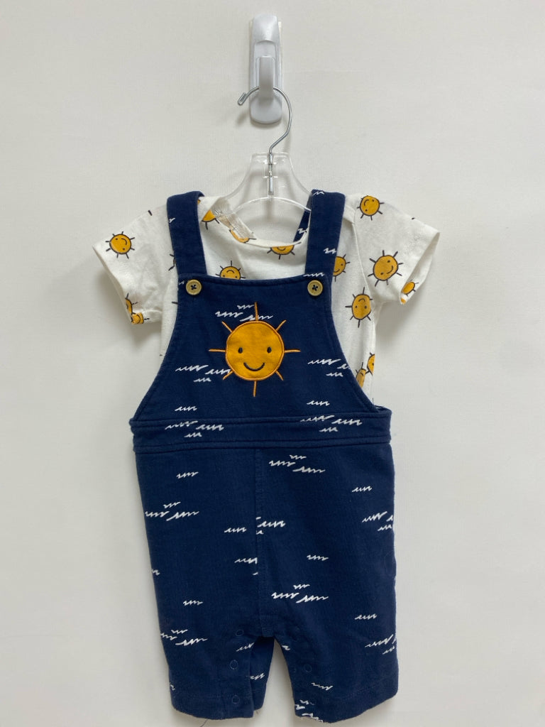 SIZE 18M White/Marigold Navy Sun Short Sleeve Boy&