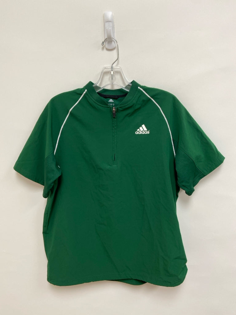 Adidas Size L Green White Men&