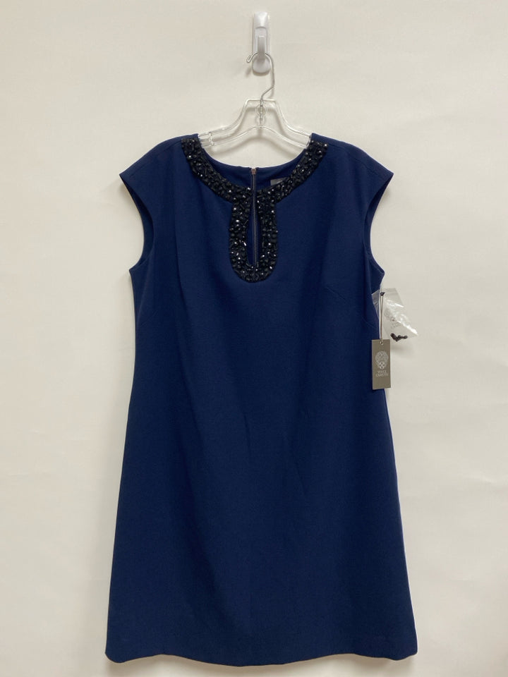 NWT VINCE CAMUTO Size 14 Navy Beaded Ladies Dress