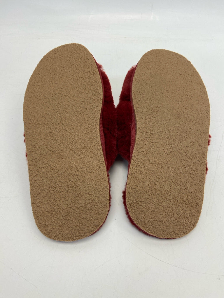 NWT Maeve  Size S Dark Red Gold Sequined Slippers