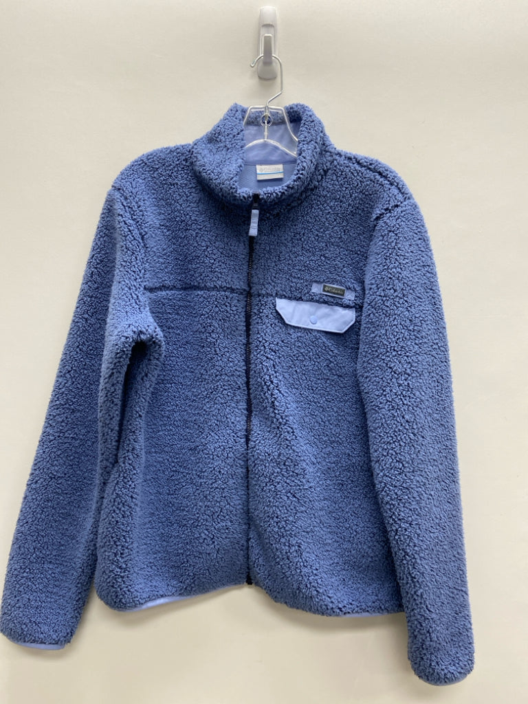 Columbia Size L Blue Sherpa Ladies Jacket