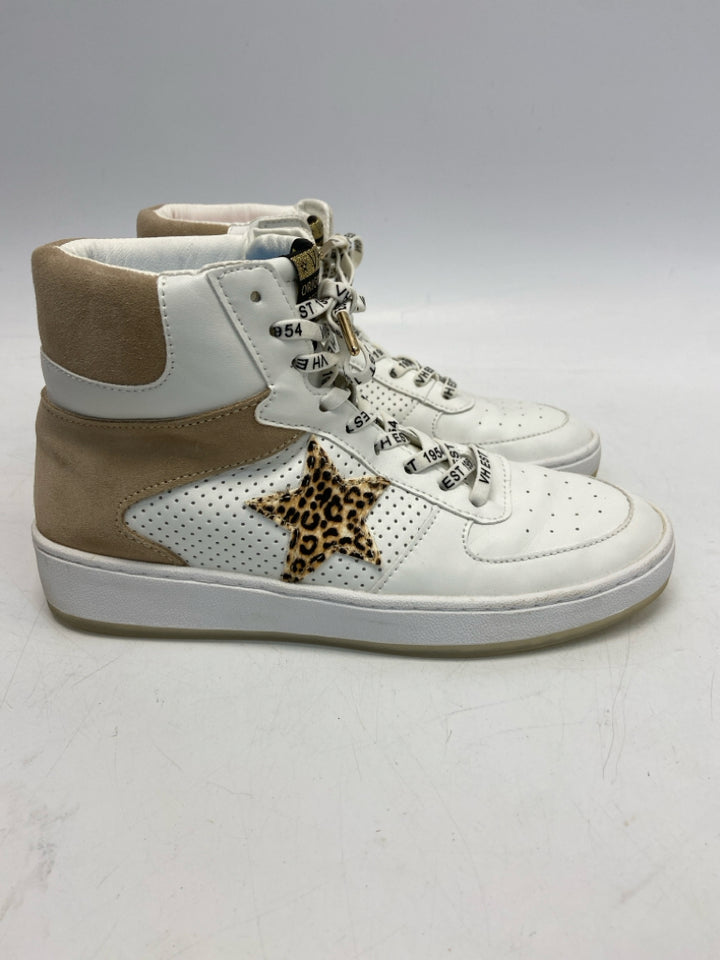 NWOT Vintage Havana US Shoe Size 8 White Tan Lace-up Sneakers