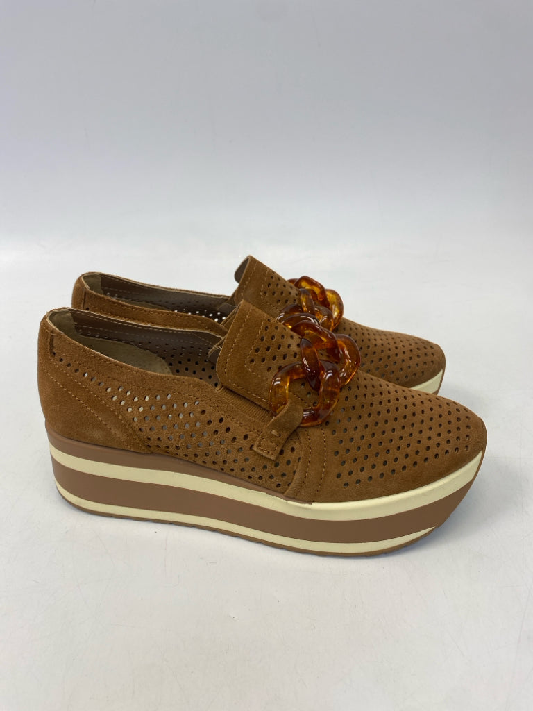 Dolce Vita US Shoe Size 7 Brown Perforated Sneakers