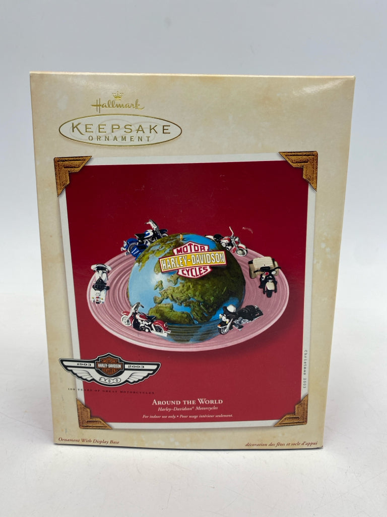 Hallmark Blue Multi Color Harley Davidson Ornaments