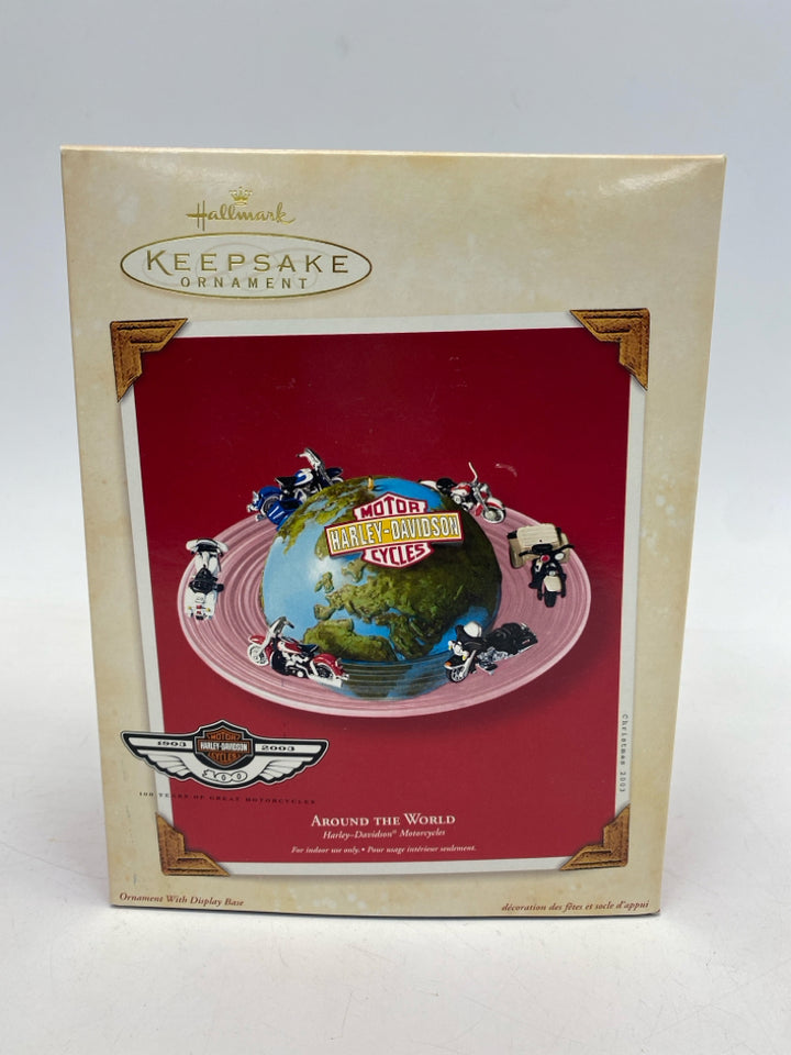 Hallmark Blue Multi Color Harley Davidson Ornaments