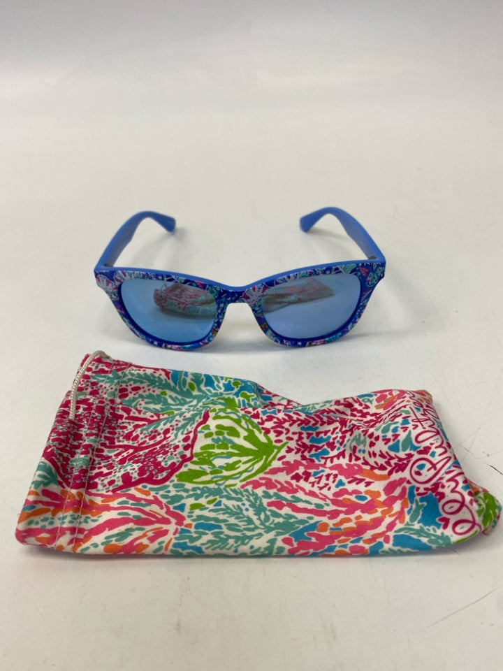 LILLY PULITZER Blue Multi Color Sunglasses