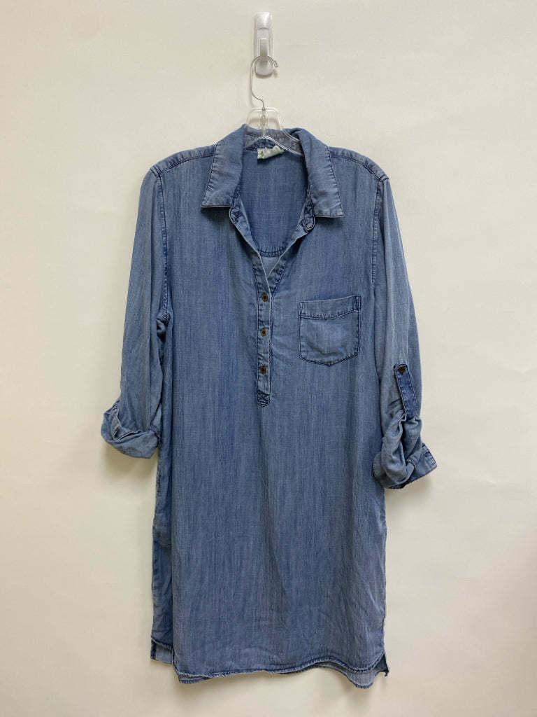 BEFORE YOU Size L Blue Chambray Ladies Dress