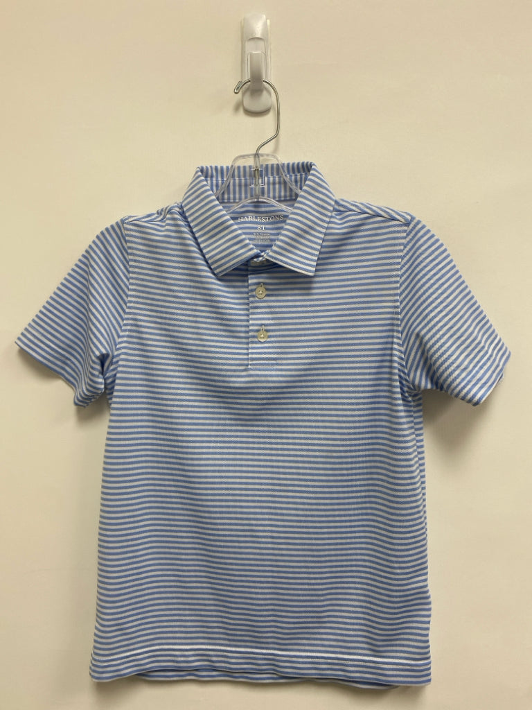 SIZE 8 Blue White Stripe Polo Boy&