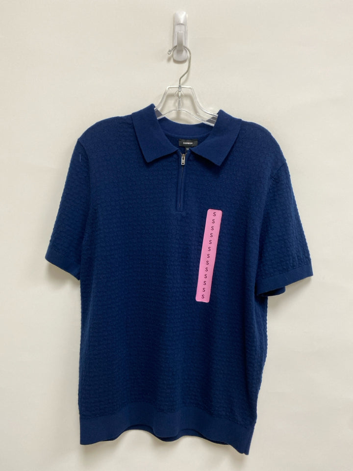 NWT Express Size S Navy Quarter Zip Men&