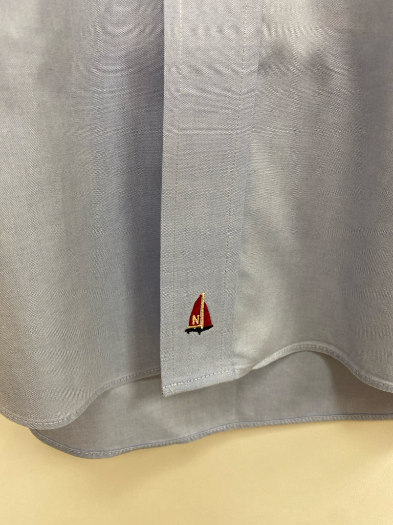 Nordstrom Size 15.5 Powder Blue Button Up Men&
