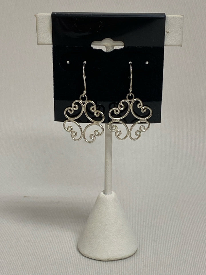 Silver Ornate Earrings