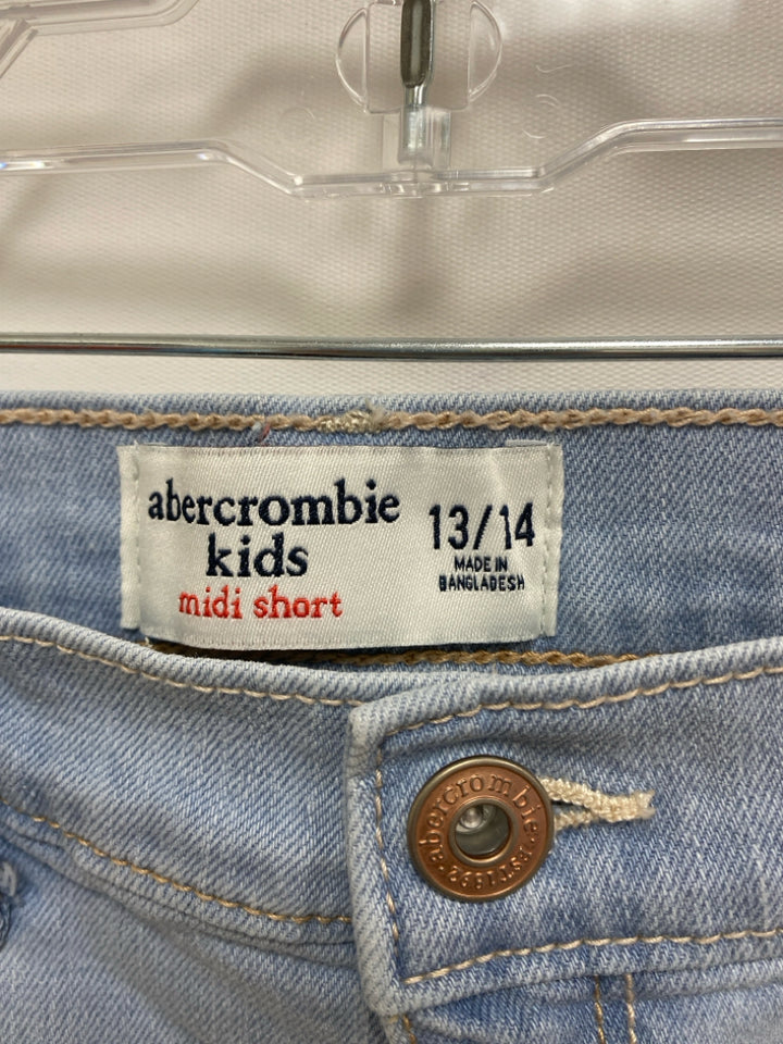 Abercrombie Kids SIZE 13/14 Pale Denim Distressed Girl&